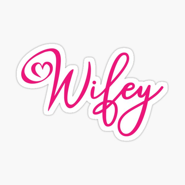 Item preview, Wifey - Pink designed and sold by MyDesignRox.