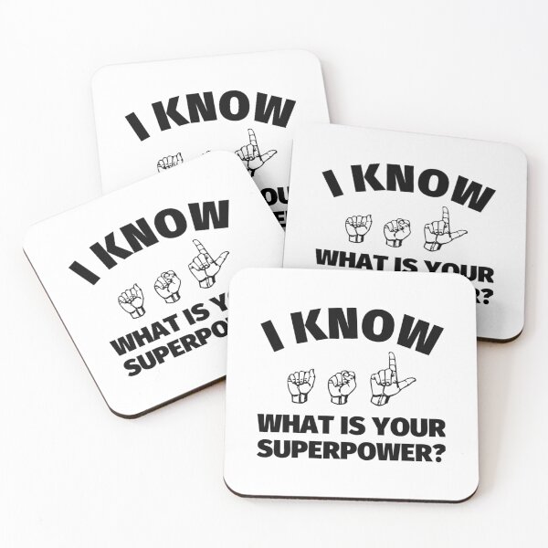 Item preview, ASL I know American Sign Language - What is Your Superpower   designed and sold by LetGrant.