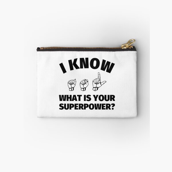Item preview, ASL I know American Sign Language - What is Your Superpower   designed and sold by LetGrant.