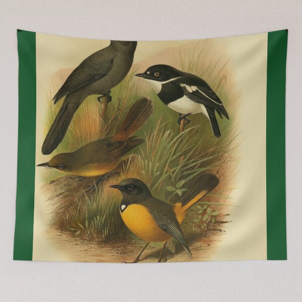 Item preview, Four Birds With Black And Brown Feathers designed and sold by laguitan10.