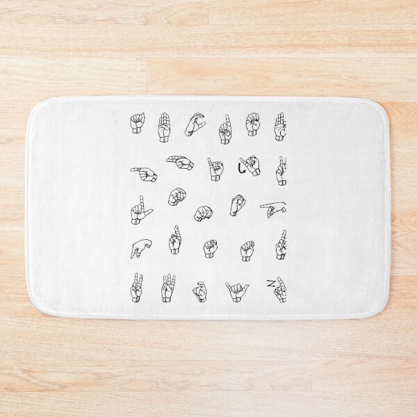 Item preview, ASL s  ABCs Individual ASL Alphabet Letters Sign Language Design   designed and sold by LetGrant.