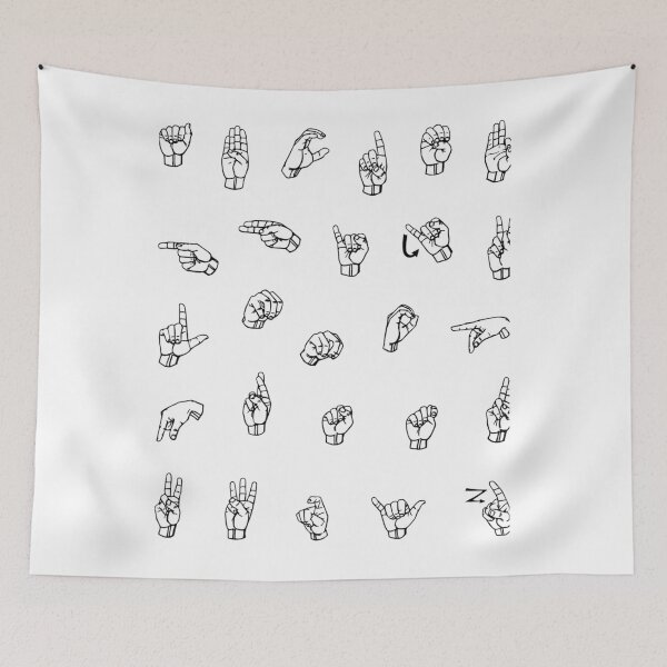 Item preview, ASL s  ABCs Individual ASL Alphabet Letters Sign Language Design   designed and sold by LetGrant.