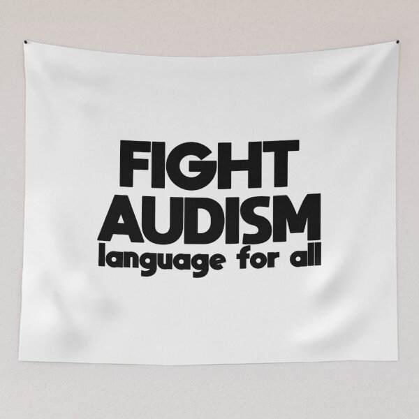 Item preview, fight audism   designed and sold by LetGrant.