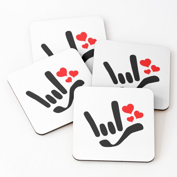 Item preview, ILY I Love You With Red Heart ASL American Sign Language Design   designed and sold by LetGrant.