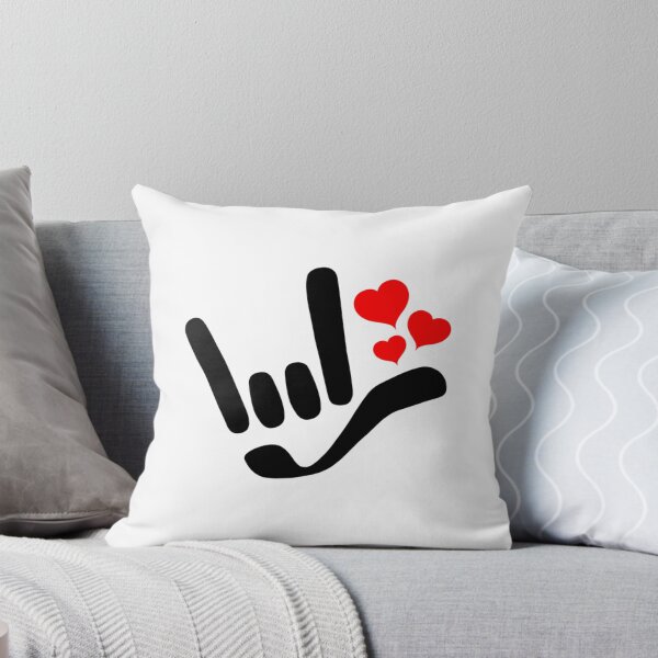Item preview, ILY I Love You With Red Heart ASL American Sign Language Design   designed and sold by LetGrant.