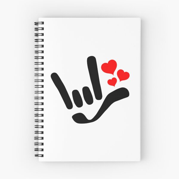 Item preview, ILY I Love You With Red Heart ASL American Sign Language Design   designed and sold by LetGrant.