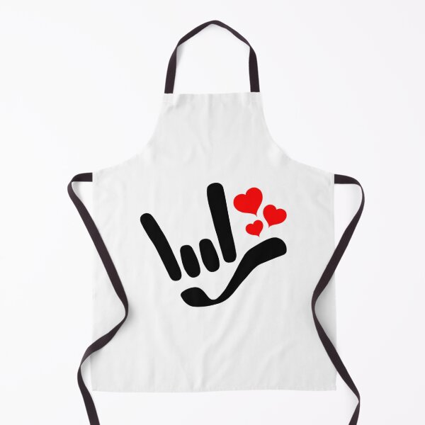 Item preview, ILY I Love You With Red Heart ASL American Sign Language Design   designed and sold by LetGrant.