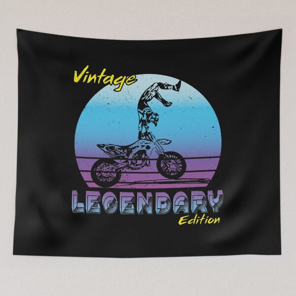Item preview, Vintage Themed Design Legendary Edition Dirt Biker designed and sold by HiruK.