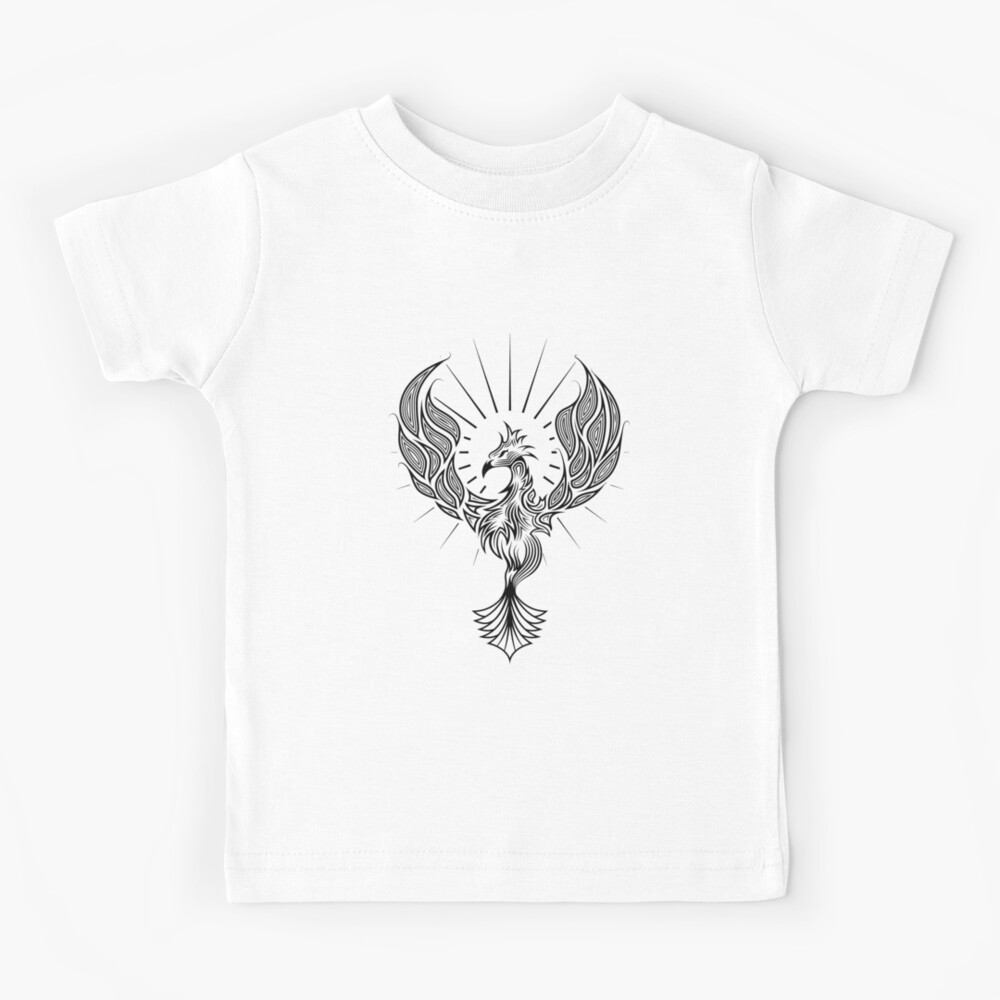  Phoenix Art T-Shirt Rising Bird Men Women Youth Gift Idea T- Shirt Cool Design Gift Tattoo Design Top Shirt gift for friend : Handmade  Products