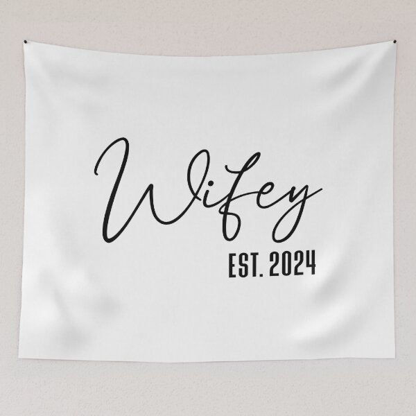 Item preview, Wifey - EST. 2024 designed and sold by MyDesignRox.