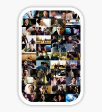 supernatural - destiel (dean/castiel) caps Sticker