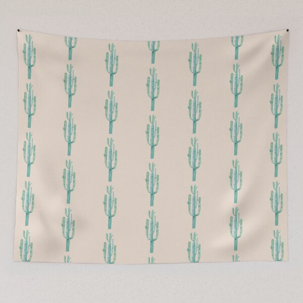 Item preview, Pretty Cactus Pink and Green Desert Cacti Southwestern Home Decor designed and sold by DesertDecor.