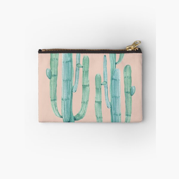 Item preview, Trendy Cactus Pink Rose and Green Desert Cacti Illustration designed and sold by DesertDecor.