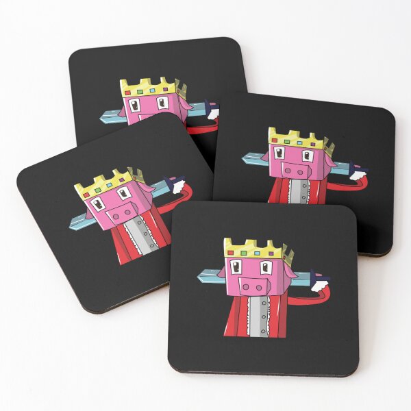 Item preview, Funny Pig King Techno King Minecraft designed and sold by JamauDS.
