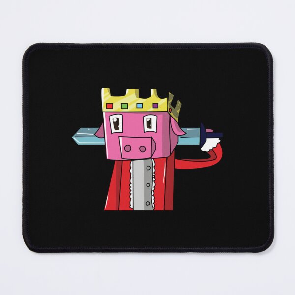 Item preview, Funny Pig King Techno King Minecraft designed and sold by JamauDS.