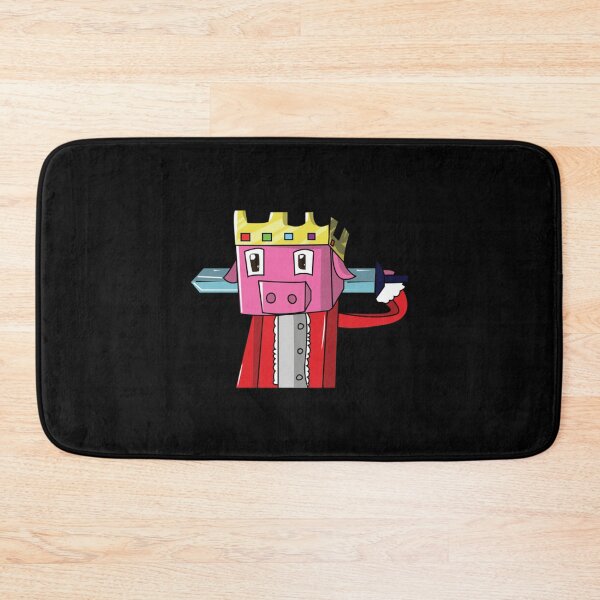 Item preview, Funny Pig King Techno King Minecraft designed and sold by JamauDS.