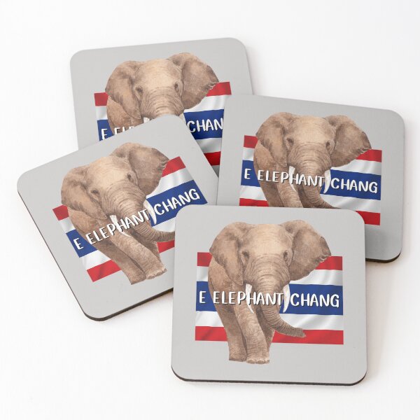 Item preview, E Elephant Chang, english alphabet to thai translation  designed and sold by pookamon14.