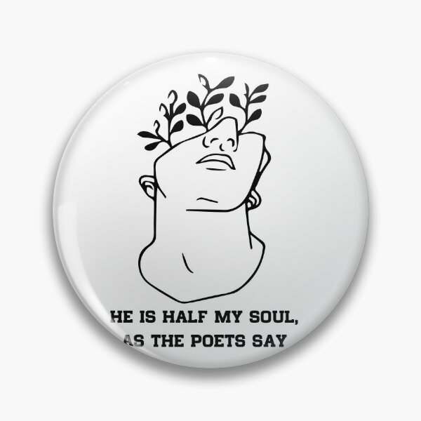 Item preview, He Is Half My Soul As The Poets Say designed and sold by ClareLittel.