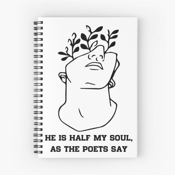 Item preview, He Is Half My Soul As The Poets Say designed and sold by ClareLittel.