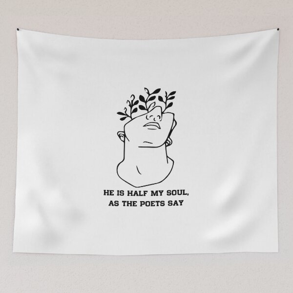 Item preview, He Is Half My Soul As The Poets Say designed and sold by ClareLittel.