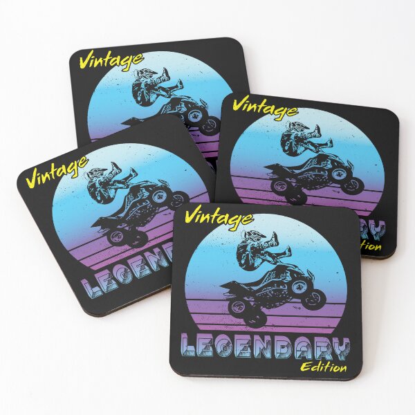 Item preview, Vintage Themed Design Legendary Edition Quad Biker designed and sold by HiruK.
