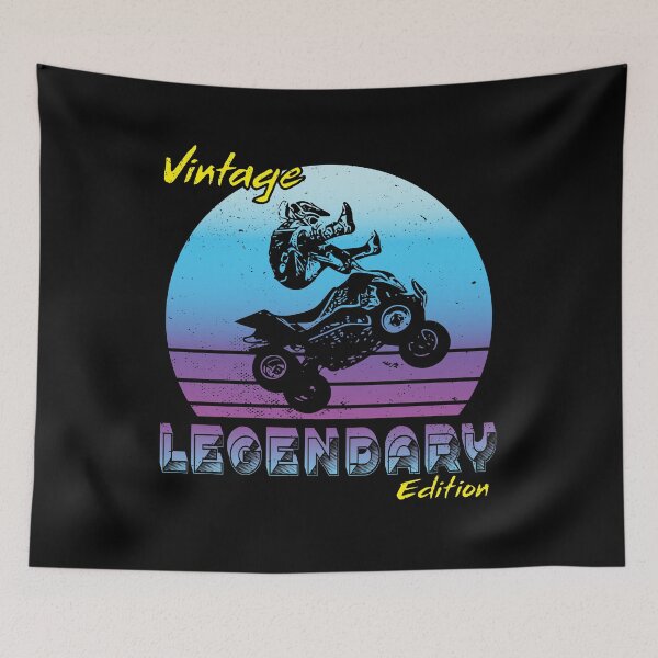 Item preview, Vintage Themed Design Legendary Edition Quad Biker designed and sold by HiruK.