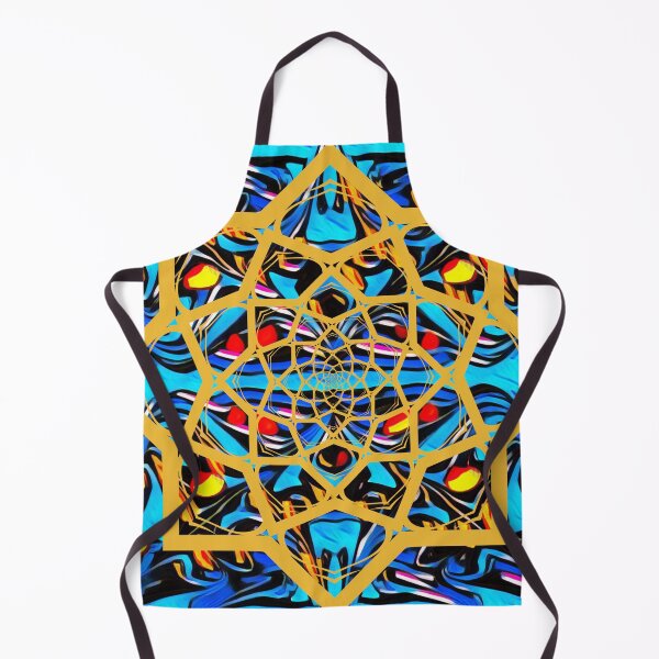Item preview, Fluid Art Design - Marble Technique Mandala Digital Pattern Yellow designed and sold by AussieMuma.