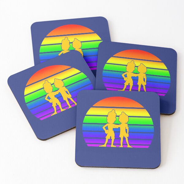 Item preview, Rainbow Sunset with Luca and Alberto - Cartoon Blue designed and sold by Smagnaferous.