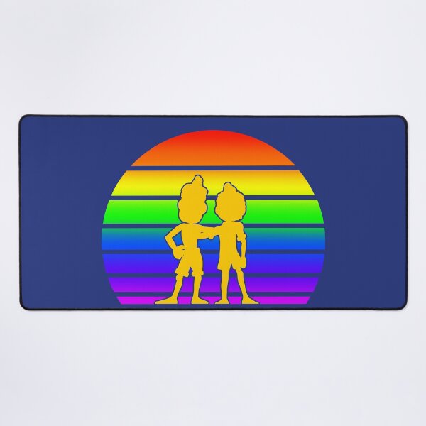 Item preview, Rainbow Sunset with Luca and Alberto - Cartoon Blue designed and sold by Smagnaferous.