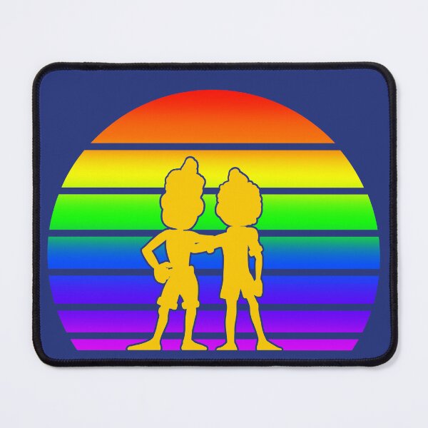Item preview, Rainbow Sunset with Luca and Alberto - Cartoon Blue designed and sold by Smagnaferous.