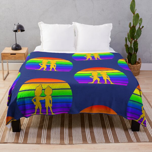 Item preview, Rainbow Sunset with Luca and Alberto - Cartoon Blue designed and sold by Smagnaferous.