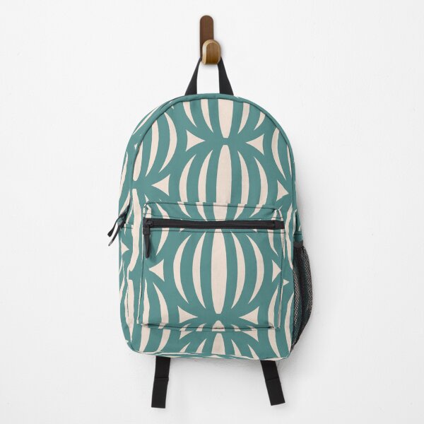Artikelvorschau, Retro Geometric Globe Pattern Teal Green and Beige entworfen und verkauft von tonymagnerart.