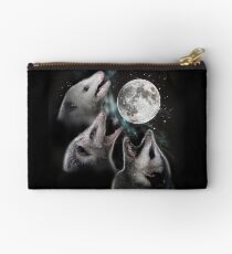 3 Opossum Moon Zipper Pouch