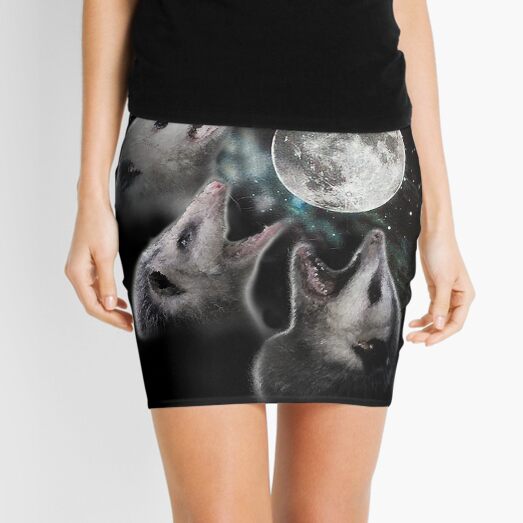 3 Opossum Moon Mini Skirt