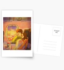 In the plane Postcards