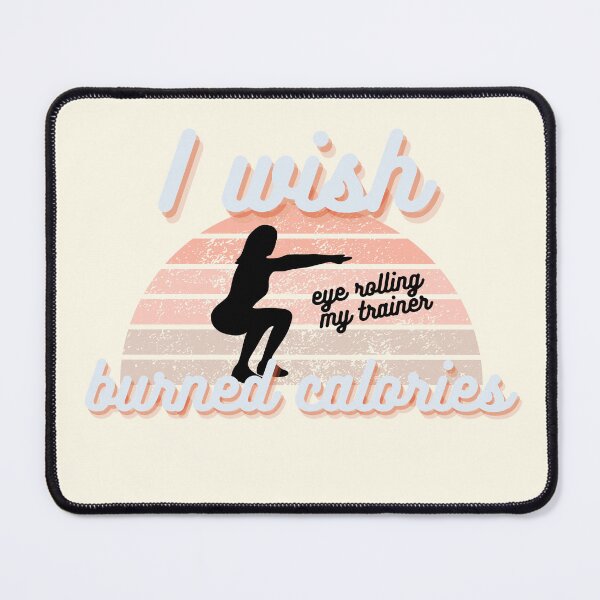 Item preview, I wish eye rolling my trainer burned calories vintage woman girls pink blue designed and sold by Oliver-B.