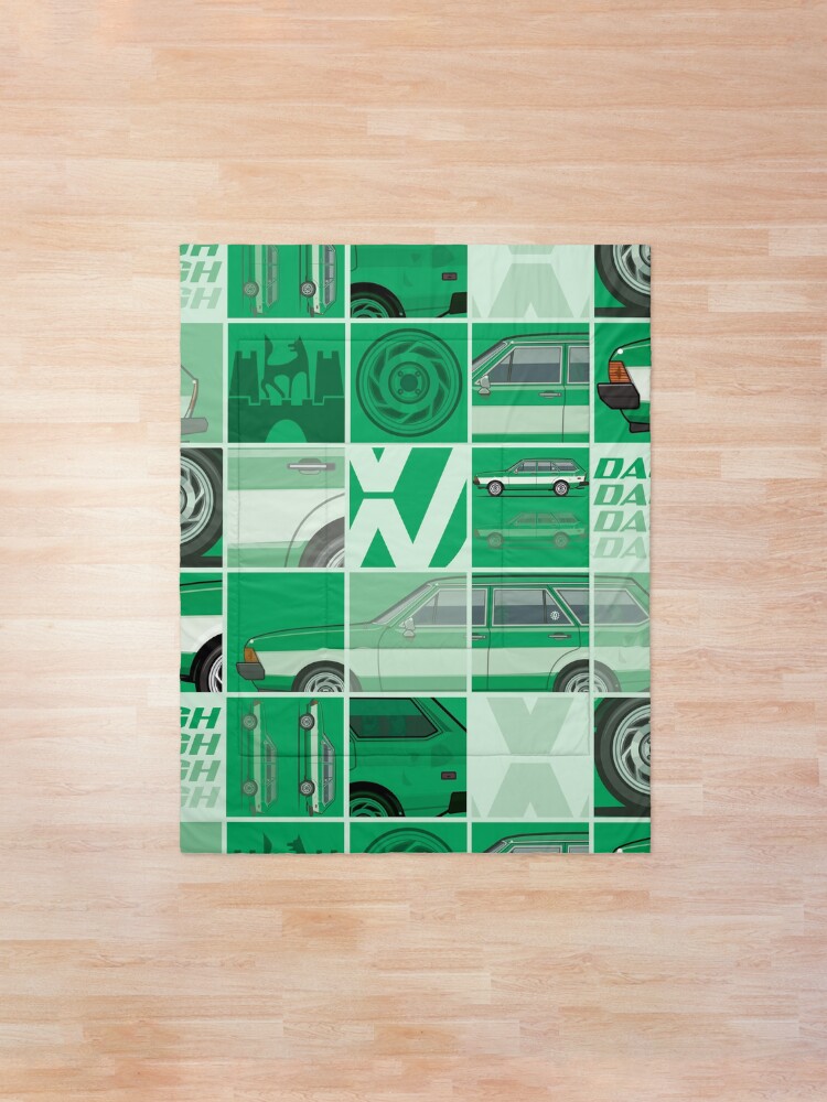 Alternate view of Kylee's Green VDub Dasher Wagon Comforter