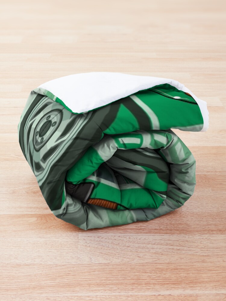 Alternate view of Kylee's Green VDub Dasher Wagon Comforter
