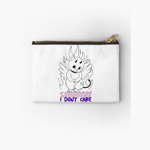 Item preview, HELL KITTEN Devilish kitten quote Shh I Don't care designed and sold by LargeShop.