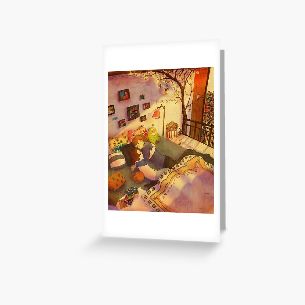 Afternoon nap Greeting Card