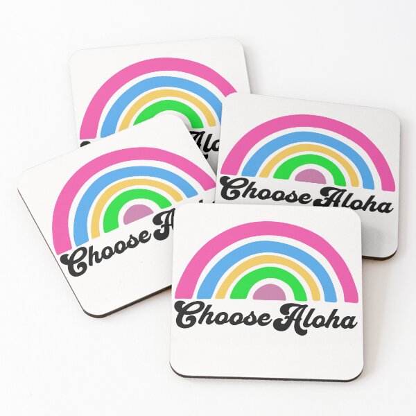 Item preview, Choose Aloha | Retro Rainbow | Hawaii Island Chain | Boho Rainbow Hawaii designed and sold by FreeSpiritAloha.