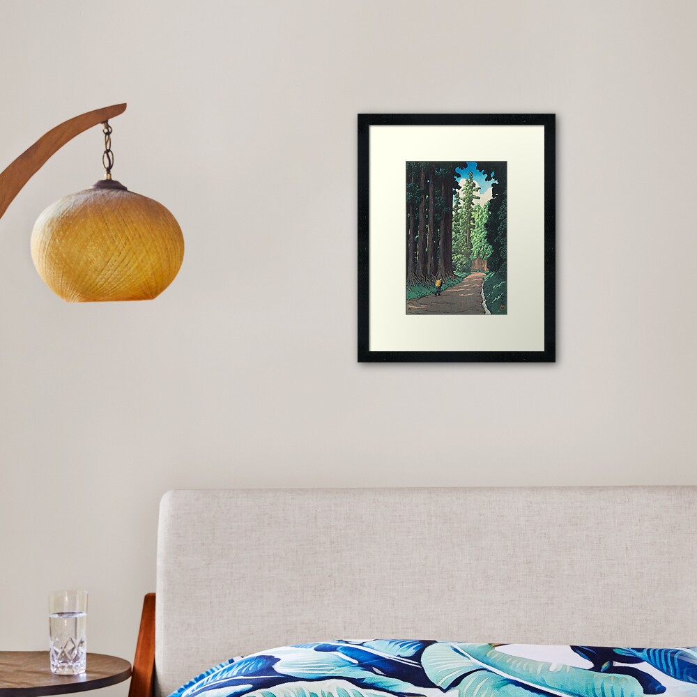 Nikkô gaidô - Hasui Kawase Framed Art Print