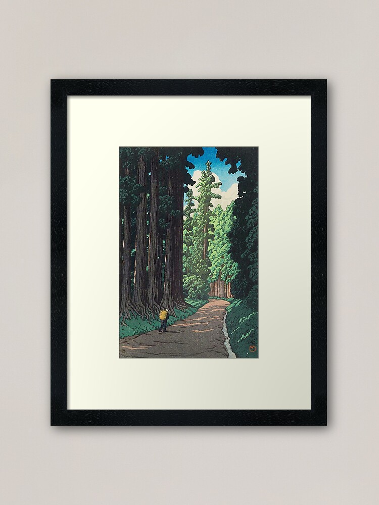 Alternate view of Nikkô gaidô - Hasui Kawase Framed Art Print