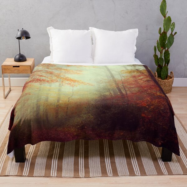 Item preview, Dreamy Forest Hike in Autumn designed and sold by Dyrk Wyst Redbubble Shop.
