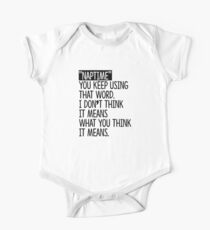 Naptime Onesie One Piece - Short Sleeve
