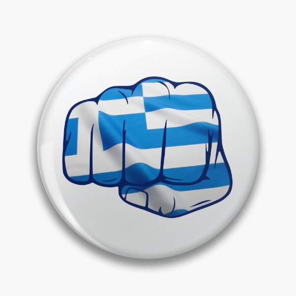 Item preview, Flag of Greece on Clenched Fist designed and sold by portokalis.