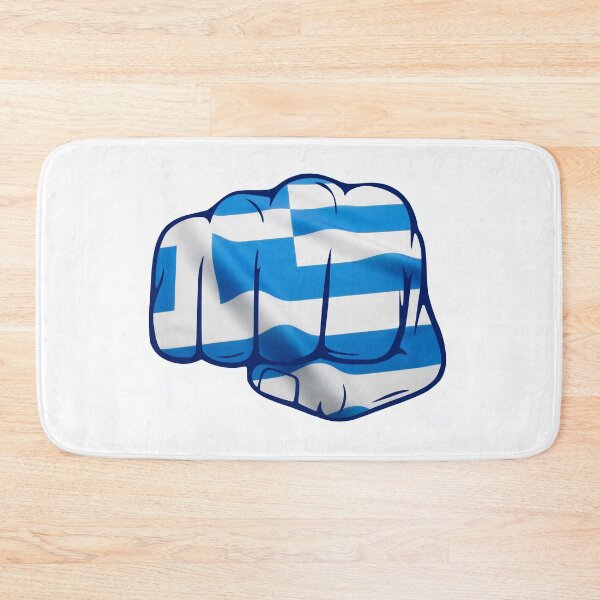 Item preview, Flag of Greece on Clenched Fist designed and sold by portokalis.