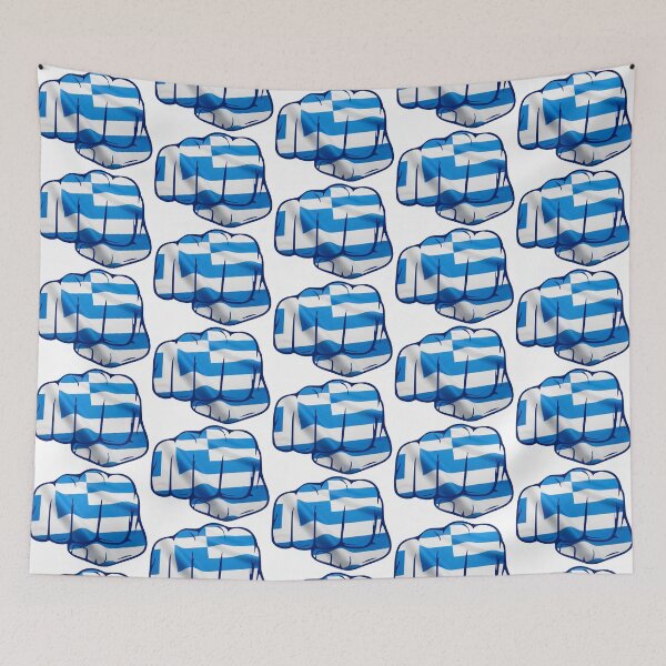 Item preview, Flag of Greece on Clenched Fist designed and sold by portokalis.