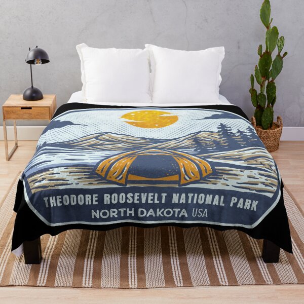 Item preview, Parque Nacional Theodore Roosevelt Vintage Sunset Camp designed and sold by JordanHolmes.
