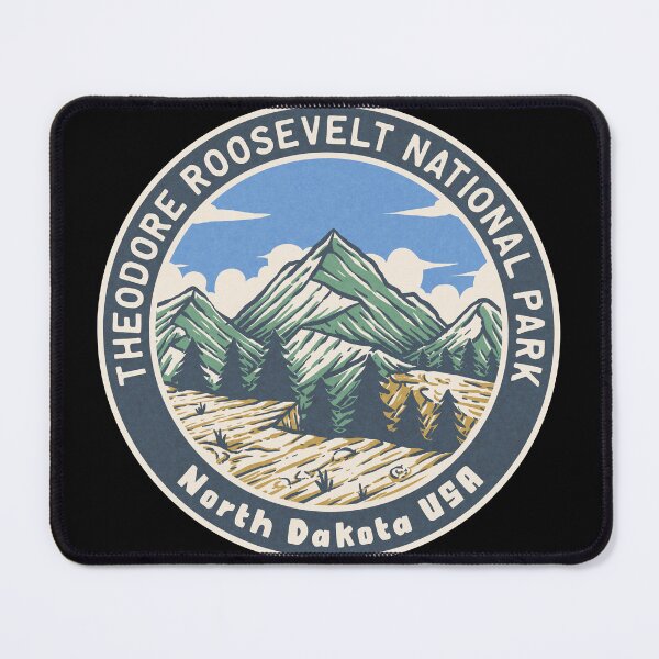 Item preview, Theodore Roosevelt National Park Vintage Mountains designed and sold by JordanHolmes.